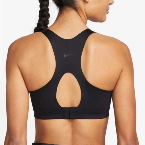 Nike Dri-FIT Alpha Womens High Support Padded Zip-Front L Sports Bra C-E Cup EUC - Picture 2 of 16